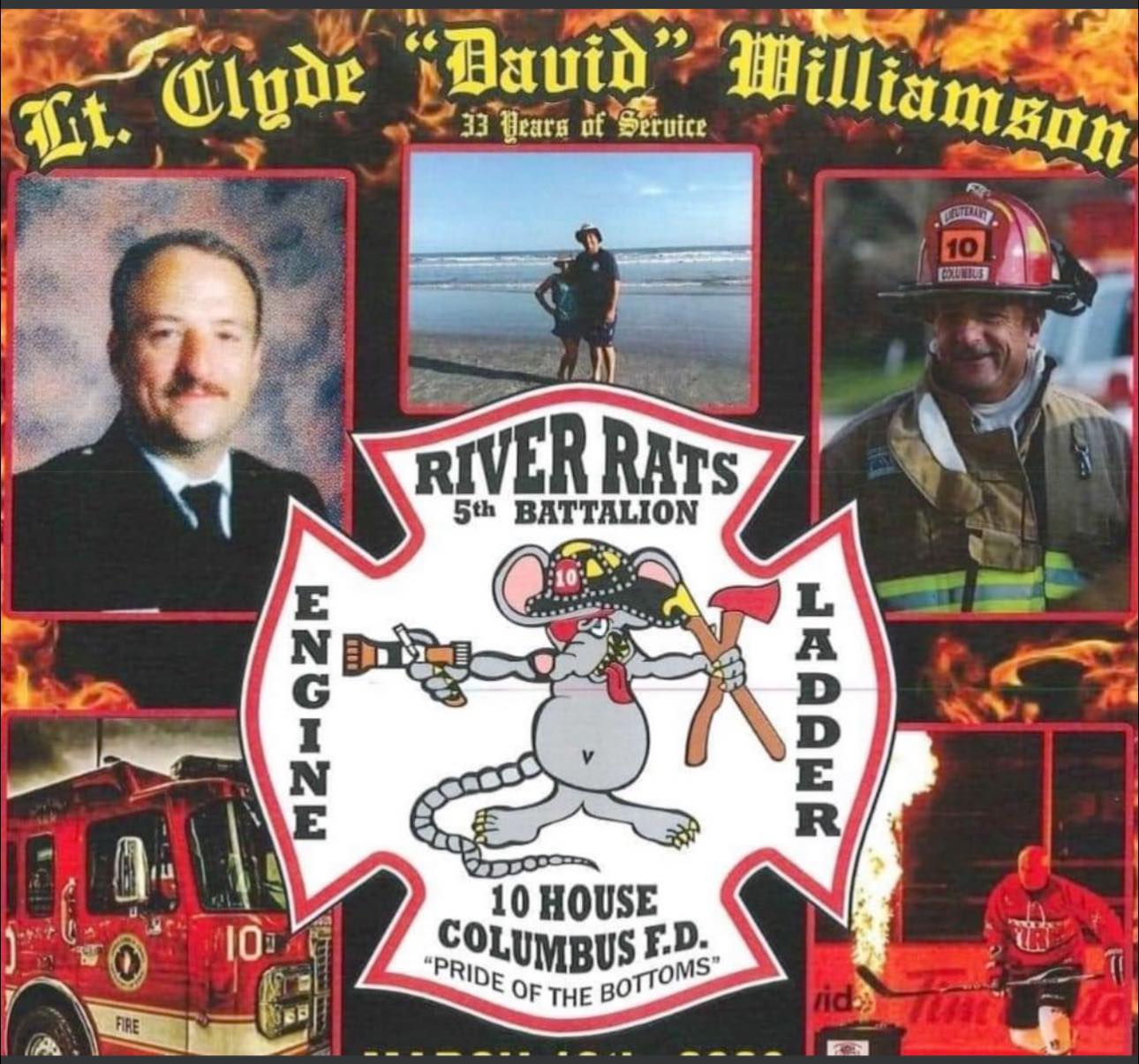 Clyde David Williamson -  in Memory Photo - Battalion 5 Columbus Division of Fire